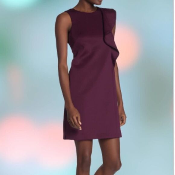Vince Camuto Laguna Crepe Gown Wrap Dress Vince Camuto Laguna Crepe Gown  VINCE CAMUTO SEQUIN